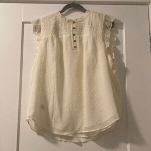 Ann Taylor Loft White Top XL